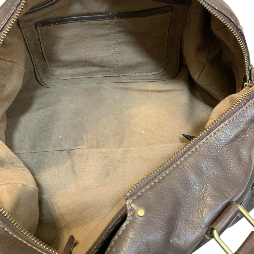 Ellen Tracy Women’s Brown Leather Paddington Handbag - Picture 12 of 14